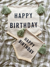 Load image into Gallery viewer, Large 'Happy Birthday' Canvas Banner