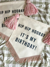 Load image into Gallery viewer, Limited Edition ‘Hip Hip Hooray It’s My Birthday’ Large Banner - Pink Mix