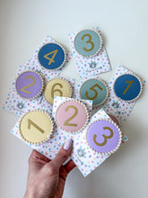 Load image into Gallery viewer, Colour Pop Number Birthday Badges