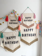 Load image into Gallery viewer, Large 'Happy Birthday' Canvas Banner