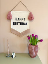 Load image into Gallery viewer, Small 'Happy Birthday' Canvas Banner