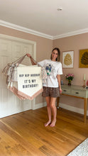Load image into Gallery viewer, Limited Edition ‘Hip Hip Hooray It’s My Birthday’ Large Banner -Pastel