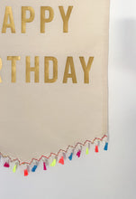 Load image into Gallery viewer, Large ‘Happy Birthday’ Tassel Trim Banners *Order slots available 8pm 1st September*