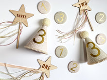 Load image into Gallery viewer, Patterned Number Birthday Badges