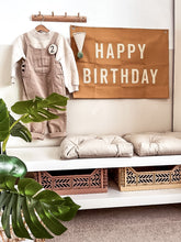Load image into Gallery viewer, Caramel ‘Happy Birthday’ Wall Flag