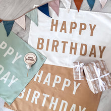 Load image into Gallery viewer, Sage Green ‘Happy Birthday’ Wall Flag