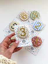 Load image into Gallery viewer, Patterned Number Birthday Badges