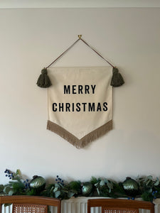 Large Merry Christmas Banner