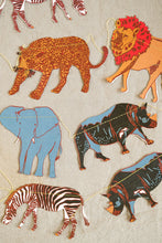 Load image into Gallery viewer, Safari Animals Sewn Garland by East End Press

