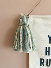 Load image into Gallery viewer, ‘Young Hearts Run Free’ Green Banner
