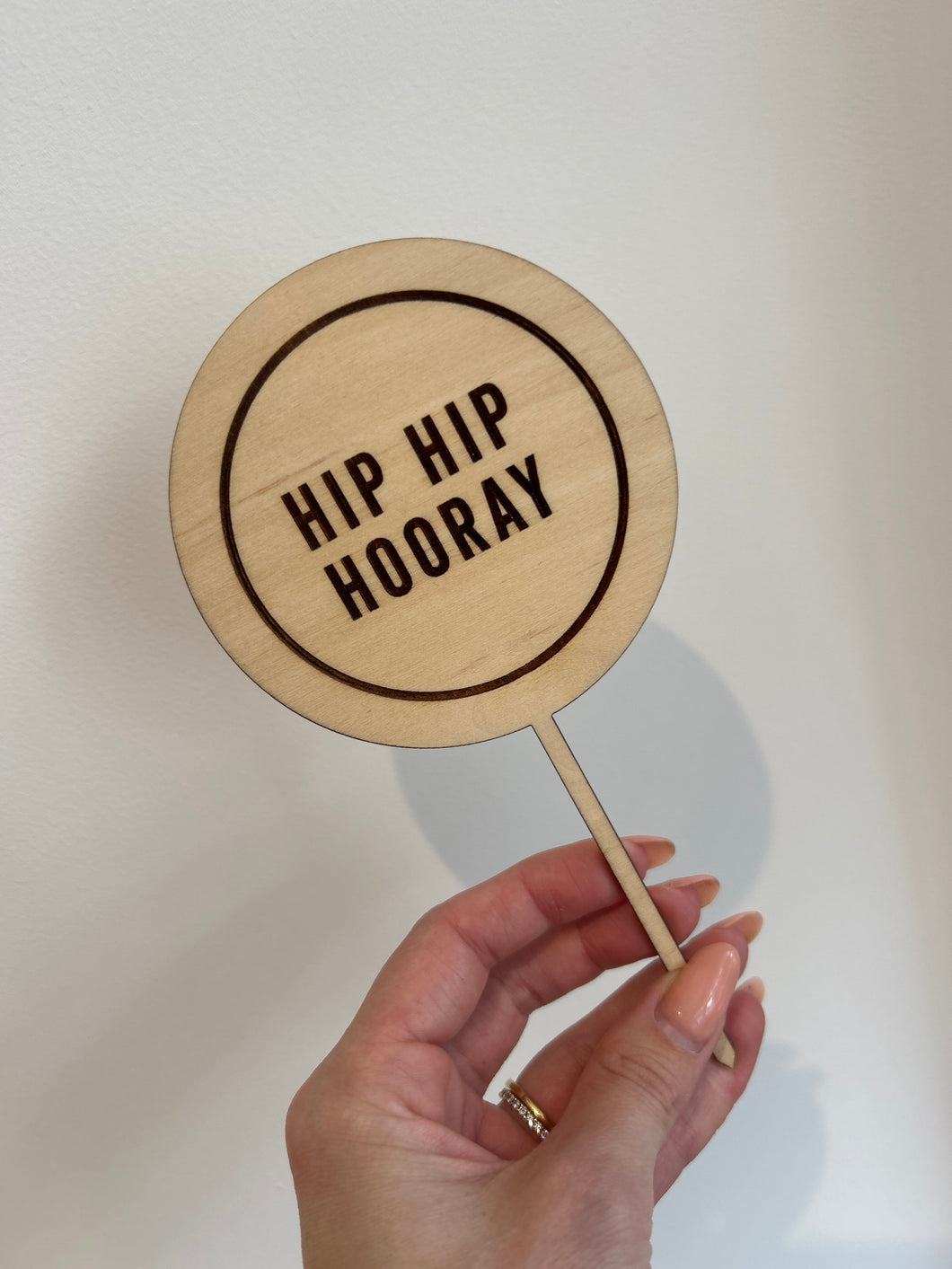 Hip Hip Hooray Cake Topper