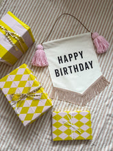 Load image into Gallery viewer, Small 'Happy Birthday' Canvas Banner
