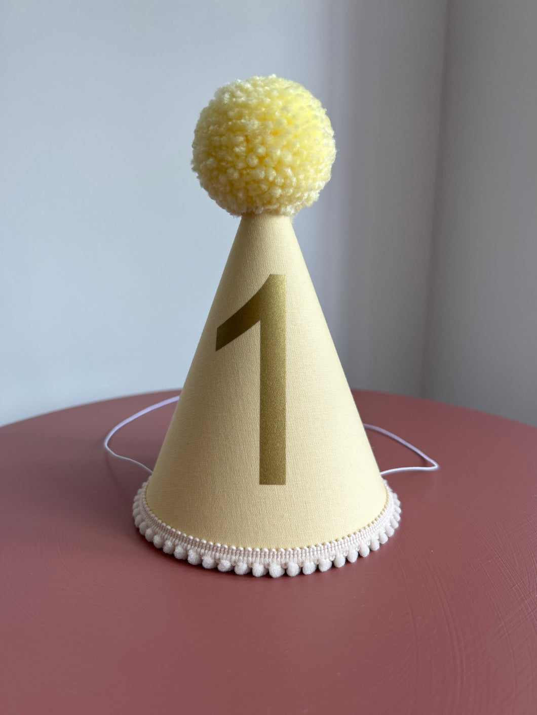 1 - Pastel Yellow Party Hat
