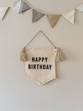 Load image into Gallery viewer, Small 'Happy Birthday' Canvas Banner
