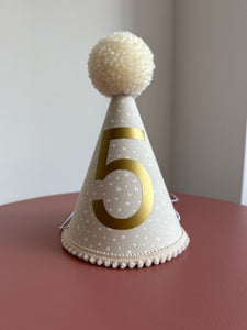 5 - Taupe Little Star Party Hat