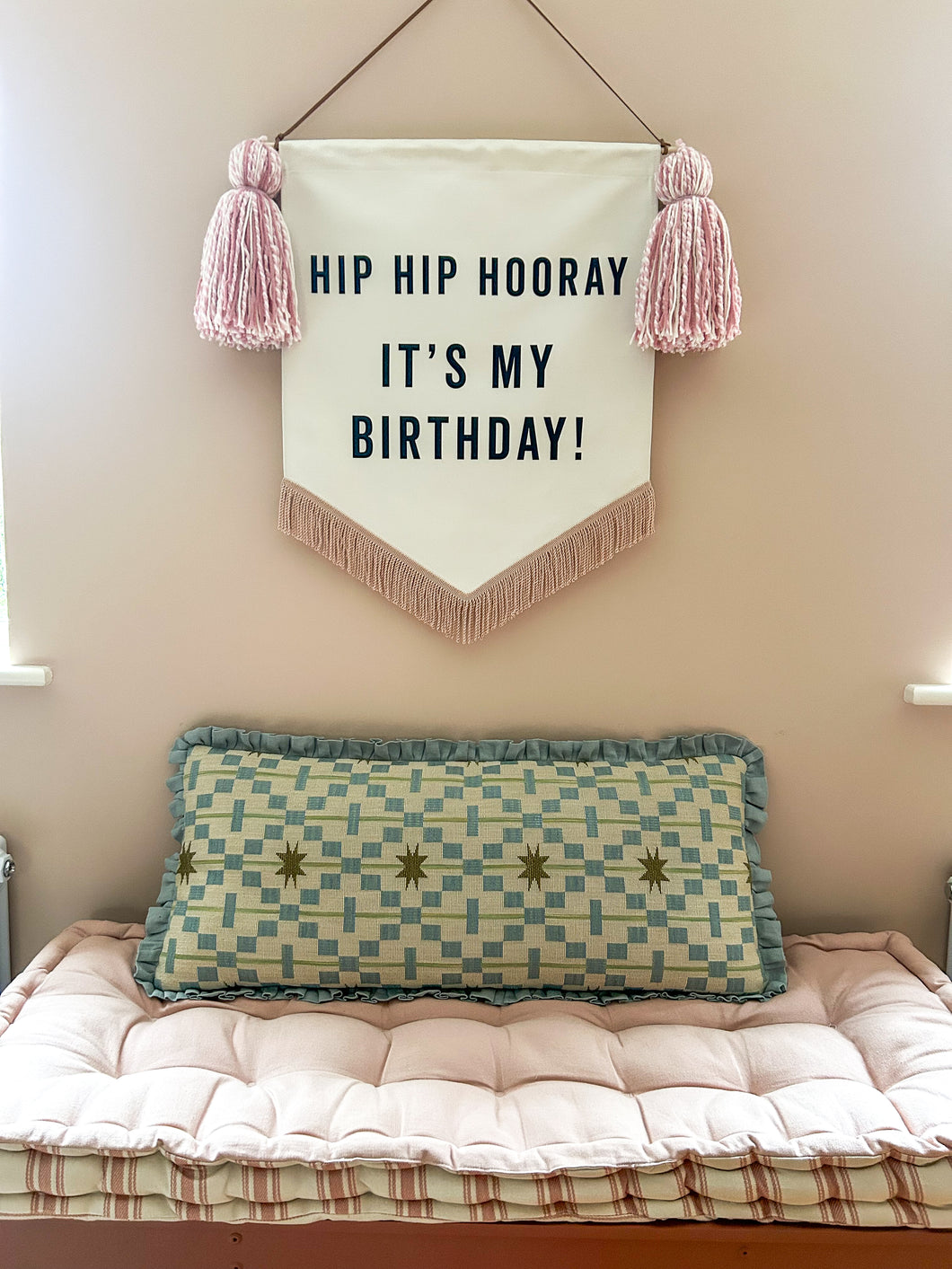 Limited Edition ‘Hip Hip Hooray It’s My Birthday’ Large Banner - Pink Mix