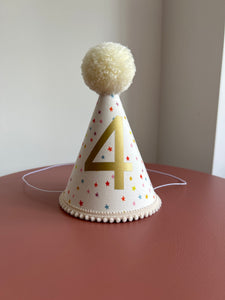4 - Multi Colour Star Party Hat