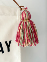 Load image into Gallery viewer, SECONDS Raspberry, Mint &amp; Peach Tassel ‘Hip Hip Hooray’ Banner (Save £12)
