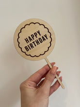 Load image into Gallery viewer, Happy Birthday Cake Topper (1)
