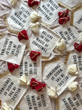 Load image into Gallery viewer, Festive Red ‘Believe in the Magic of Christmas&#39; Banner
