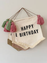 Load image into Gallery viewer, Small 'Happy Birthday' Canvas Banner
