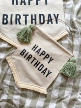 Load image into Gallery viewer, Small 'Happy Birthday' Canvas Banner
