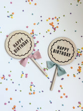 Load image into Gallery viewer, Scallop &#39;Happy Birthday&#39; Topper
