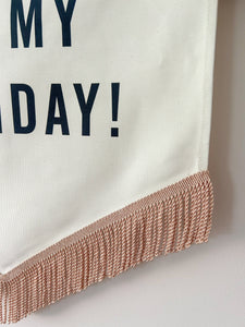 Limited Edition ‘Hip Hip Hooray It’s My Birthday’ Large Banner -Pastel
