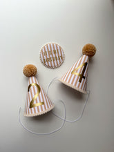 Load image into Gallery viewer, Striped Pom Pom Party Hat
