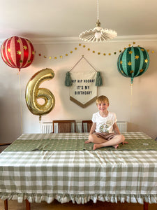 Limited Edition ‘Hip Hip Hooray It’s My Birthday’ Large Banner - Greens
