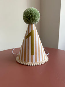 1 - Caramel Stripe Party Hat