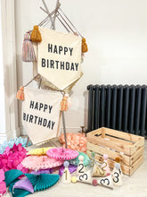 Load image into Gallery viewer, Custom Large &#39;Happy Birthday&#39; Canvas Banner
