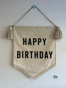 Large Boho ‘Happy Birthday’ Banner (Seconds Stock - £12 off)