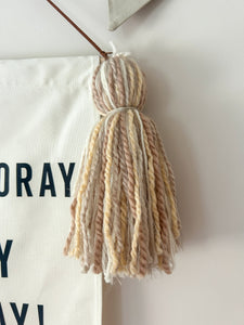 Limited Edition ‘Hip Hip Hooray It’s My Birthday’ Large Banner - Neutral
