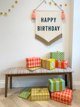 Load image into Gallery viewer, Large 'Happy Birthday' Canvas Banner
