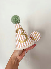 Load image into Gallery viewer, Striped Pom Pom Party Hat
