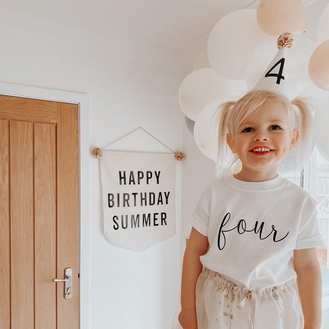 Custom Large PERSONALISED ‘Happy Birthday’ Canvas Banner *Order Slots Available 8PM, 1ST JULY*
