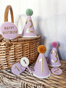 Gingham Party Hat
