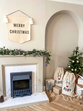Load image into Gallery viewer, Large Snow White ‘Merry Christmas’ Banner
