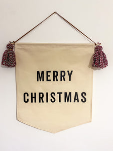 Seconds Large Candy Cane Stripe ‘Merry Christmas’ Banner