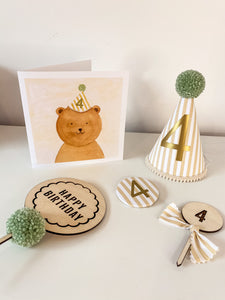 Bruno Bear Birthday Card