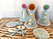 Load image into Gallery viewer, Gingham Party Hat
