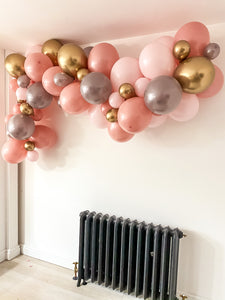 Pink & Greige Balloon Garland Kit (3m)