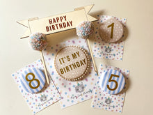 Load image into Gallery viewer, Large ‘It&#39;s My Birthday’ Pom Pom Trim Badge
